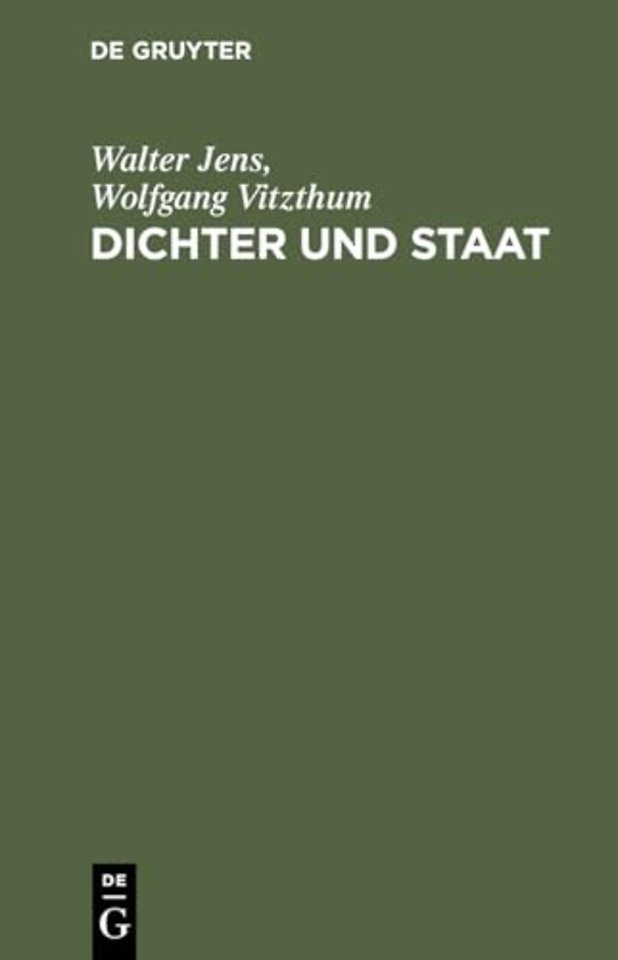 Dichter und Staat – Über Geist und Macht in Deutschland