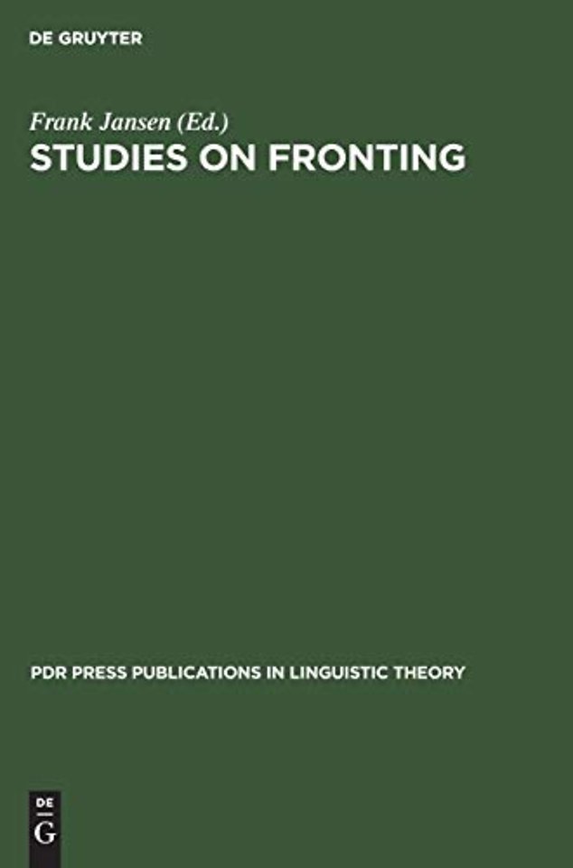 Studies on Fronting