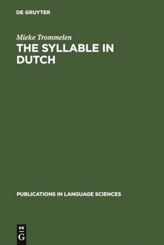 The Syllable in Dutch