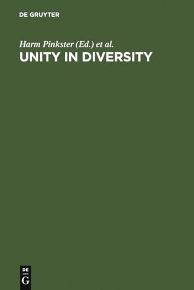 Unity in Diversity – Papers Presented to Simon C. Dik on his 50th Birthday