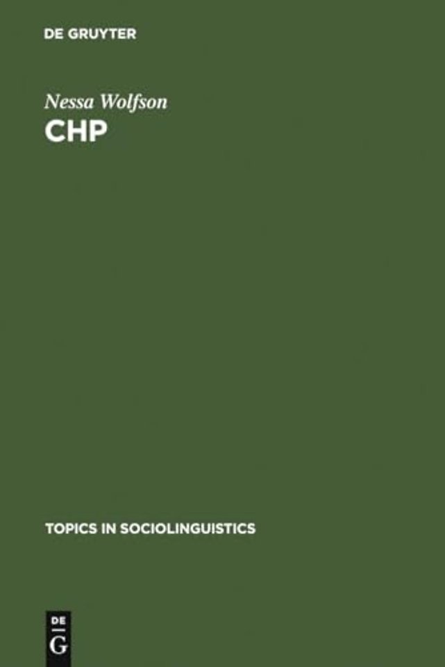 CHP – The Conversational Historical Present in American English Narrative