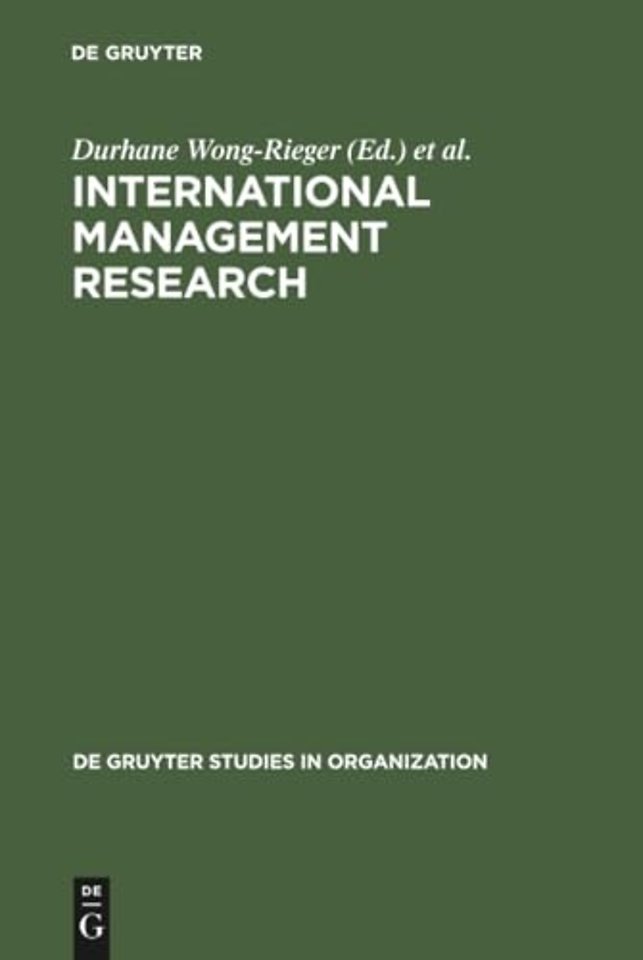 International Management Research – Looking to the Future