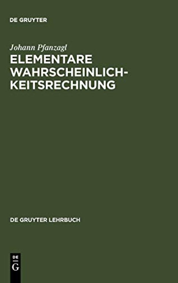 Elementare Wahrscheinlichkeitsrechnung