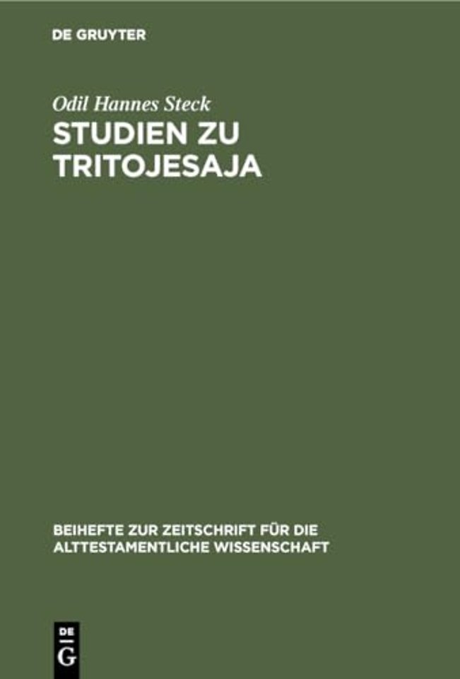 Studien zu Tritojesaja