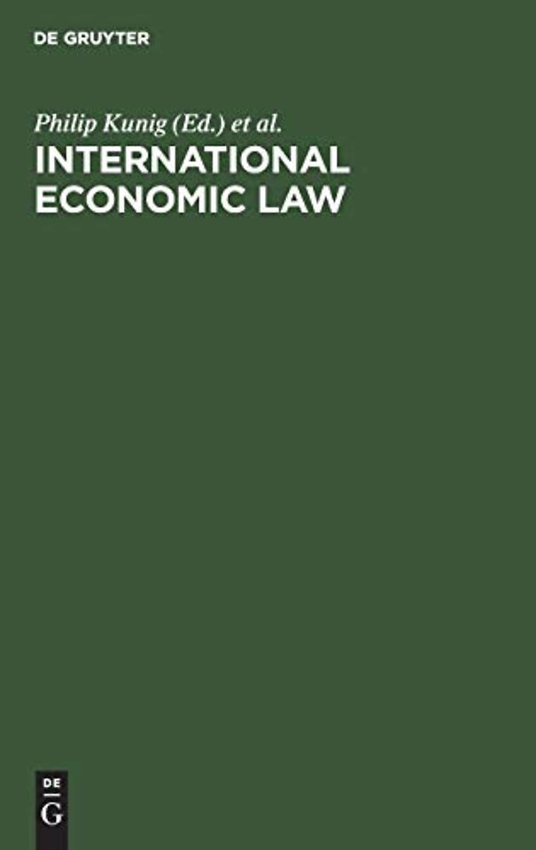 International Economic Law – Basic Documents