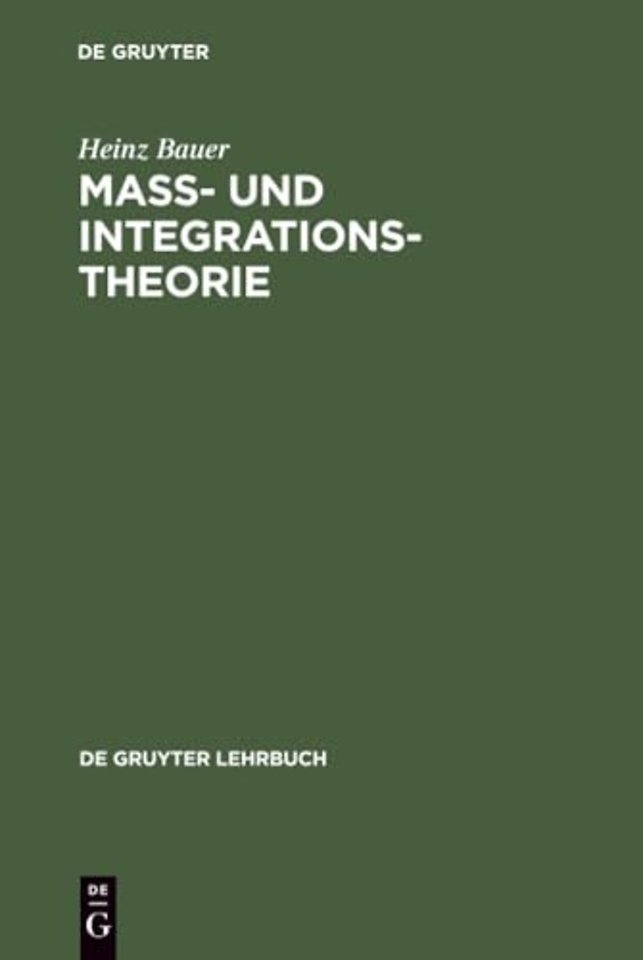 Maβ– und Integrationstheorie