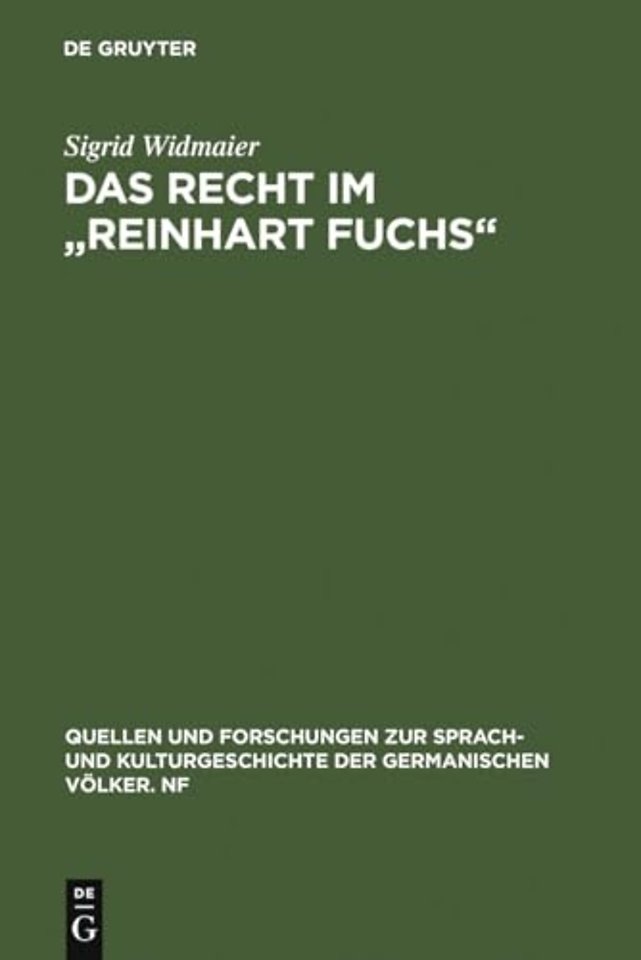Das Recht im "Reinhart Fuchs"