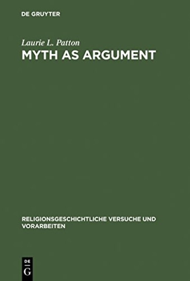 Myth as Argument – The Brhaddevata as Canonical Commentary