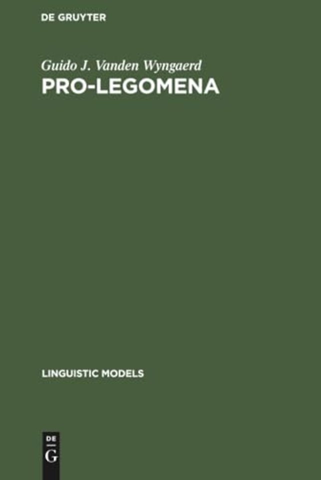 PRO–legomena – Distribution and Reference of Infinitival Subjects