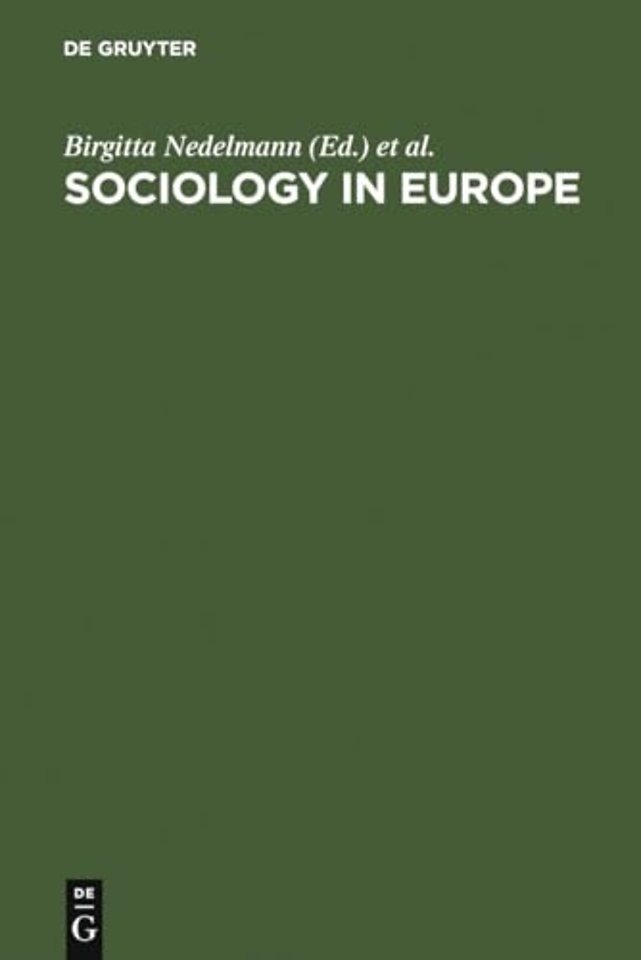Sociology in Europe – In Search of Identity