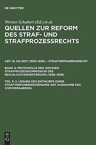 2. Lesung des Entwurfs einer Strafverfahrensordnung (mit Ausnahme des Vorverfahrens)