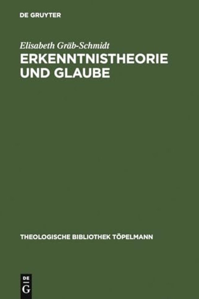Erkenntnistheorie und Glaube – Karl Heims Theorie der Glaubensgewiβheit vor dem Hintergrund seiner Auseinandersetzung mit dem philosophischen Ansatz