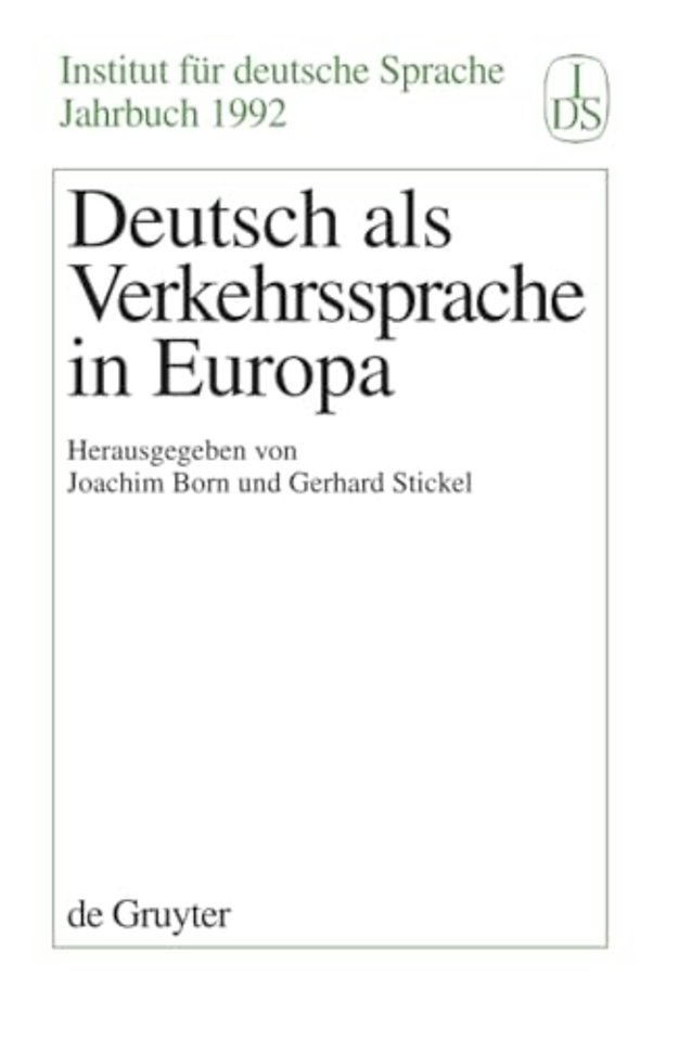 Deutsch als Verkehrssprache in Europa