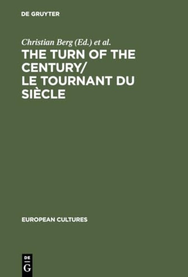 The Turn of the Century/Le tournant du siècle – Modernism and Modernity in Literature and the Arts/Le modernisme et la modernité dans la littéra