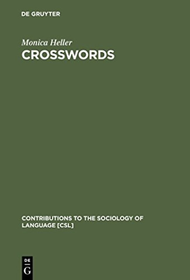 Crosswords – Language, Education and Ethnicity in French Ontario