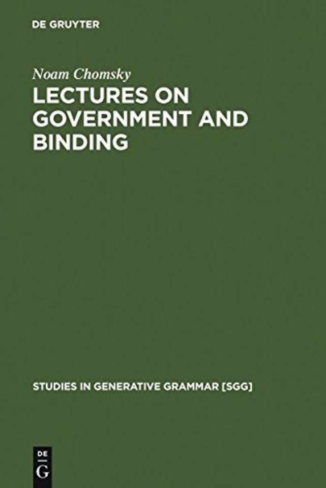Lectures on Government and Binding – The Pisa Lectures