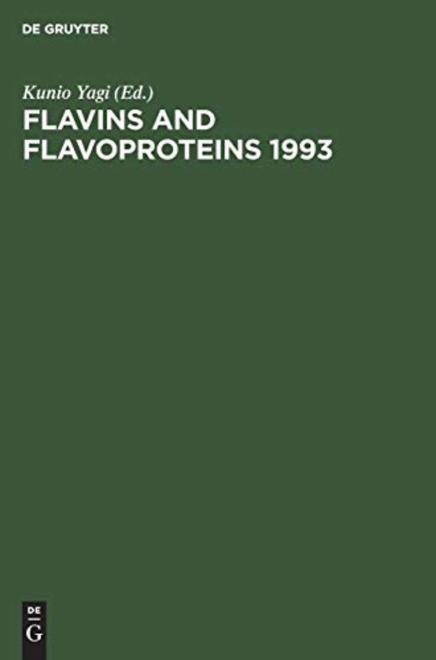 Flavins and Flavoproteins 1993 – Proceedings of the Eleventh International Symposium, Nagoya, Japan, July 27–31, 1993