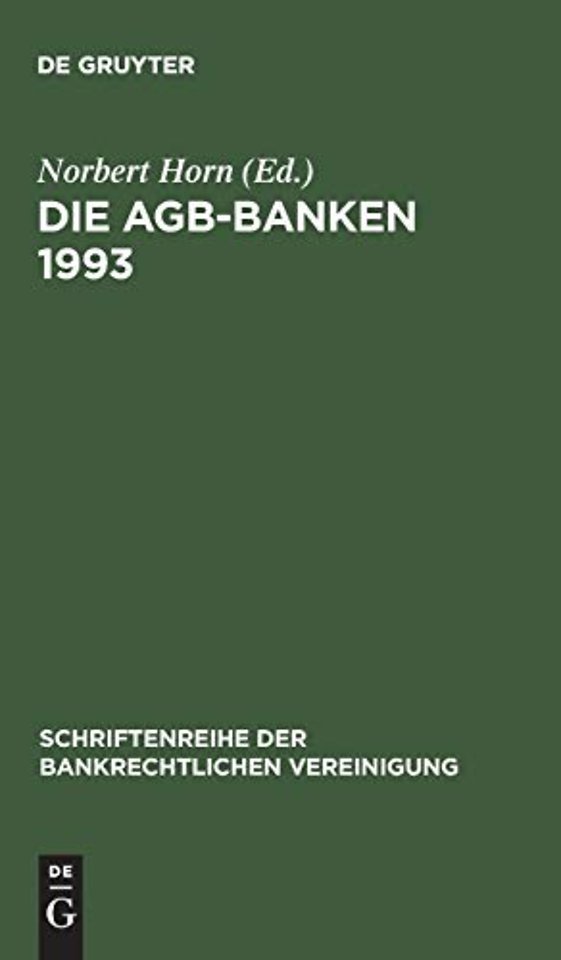 Die AGB-Banken 1993