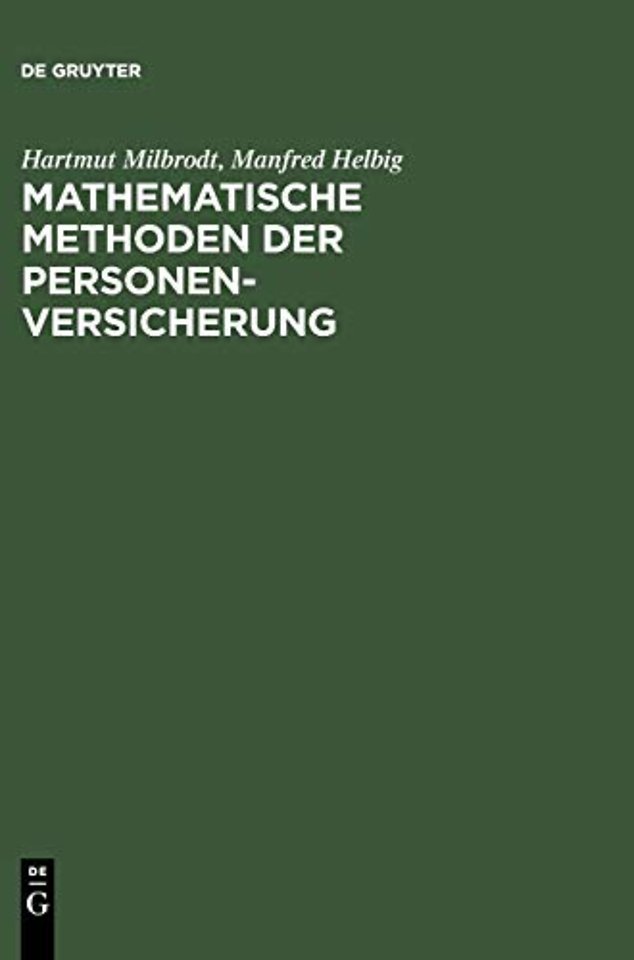 Mathematische Methoden der Personenversicherung
