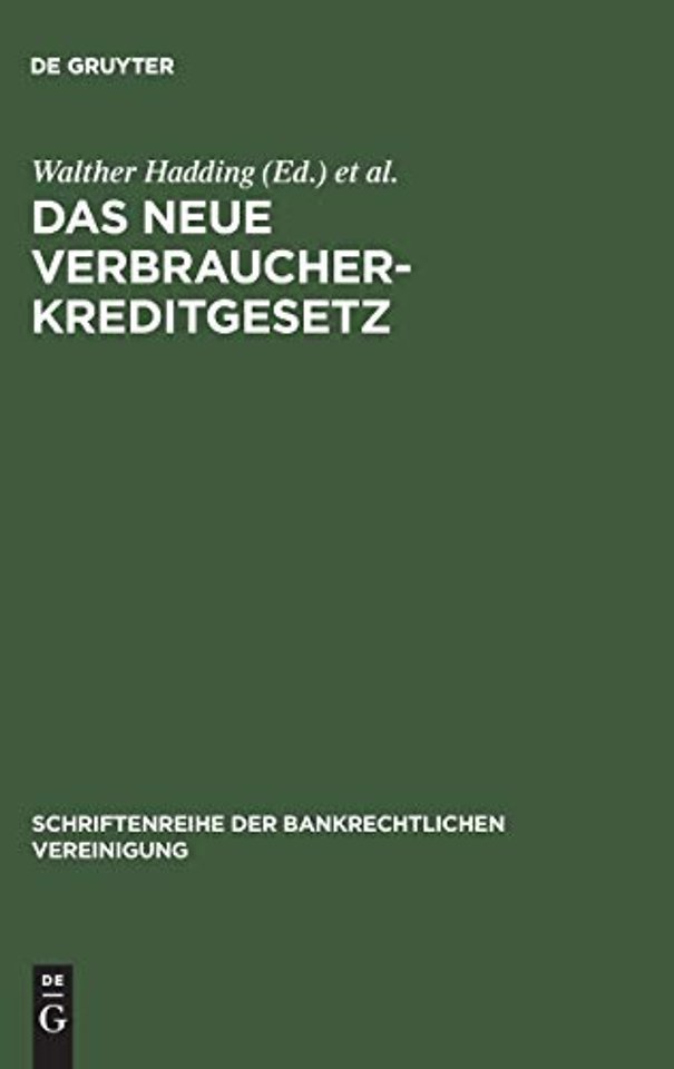 Das neue Verbraucherkreditgesetz