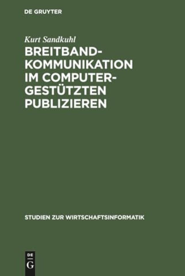 Breitbandkommunikation Im Computergestutzten Publizieren