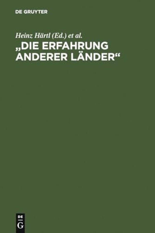 "Die Erfahrung anderer Länder" – Beiträge eines Wiepersdorfer Kolloquiums zu Achim und Bettina von Arnim