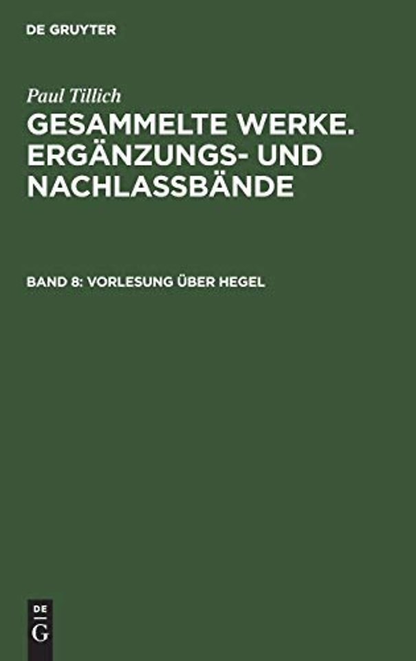 Vorlesung über Hegel – (Frankfurt 1931/32)