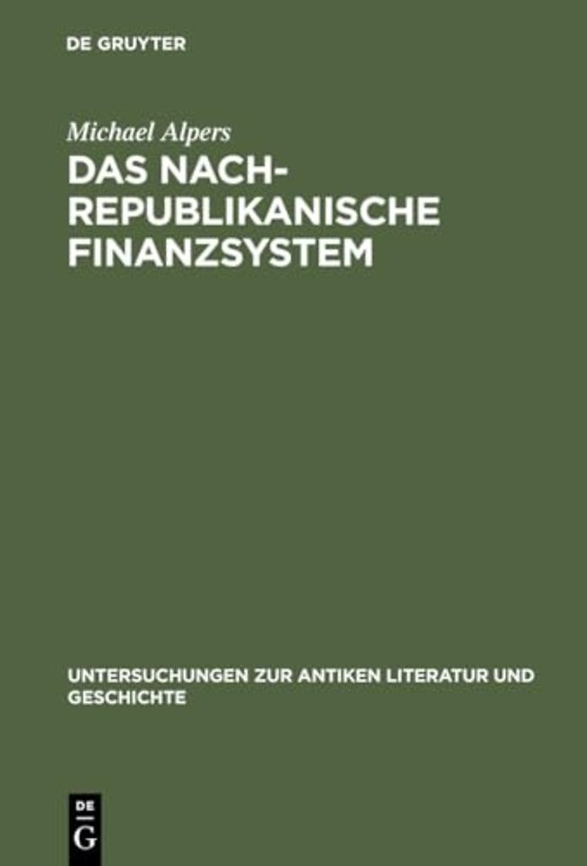 Das Nachrepublikanische Finanzsystem