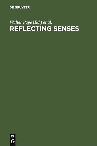 Reflecting Senses – Perception and Appearance in Literature, Culture and the Arts
