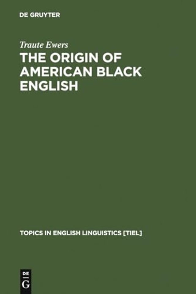 The Origin of American Black English – Be–Forms in the HOODOO Texts