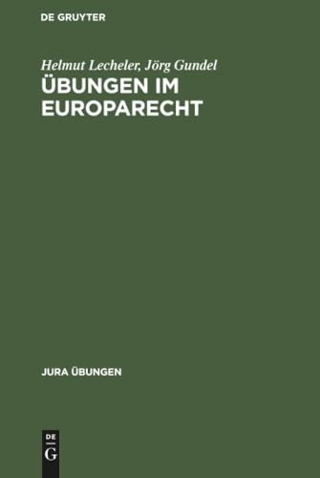 Ubungen Im Europarecht