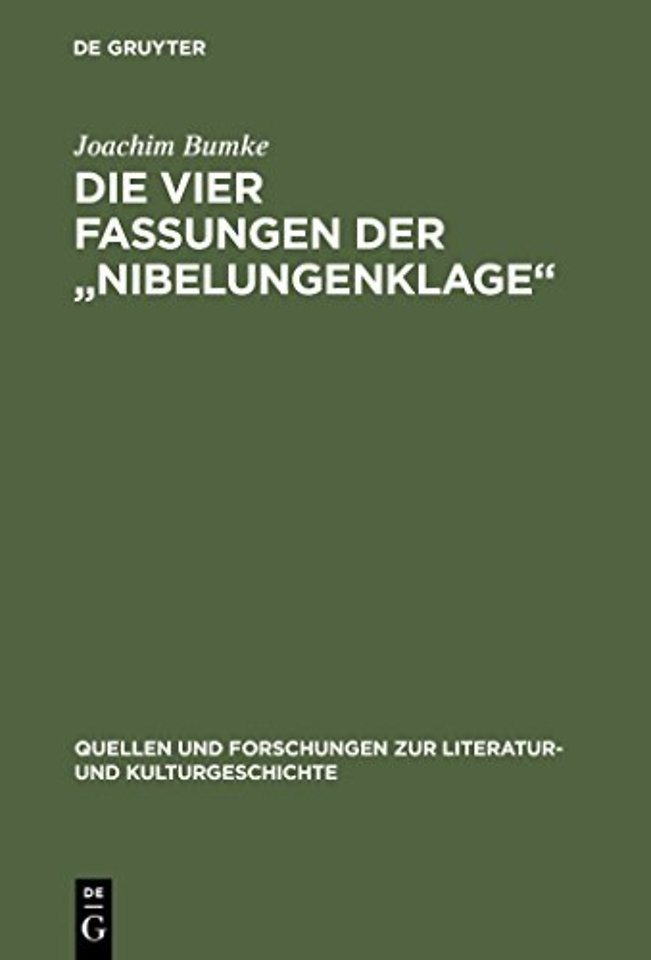 Die vier Fassungen der "Nibelungenklage"