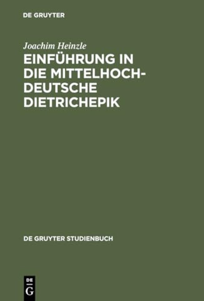 Einführung in die mittelhochdeutsche Dietrichepik