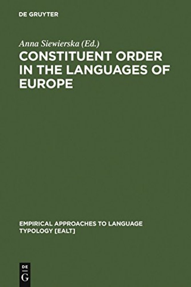 Constituent Order in the Languages of Europe
