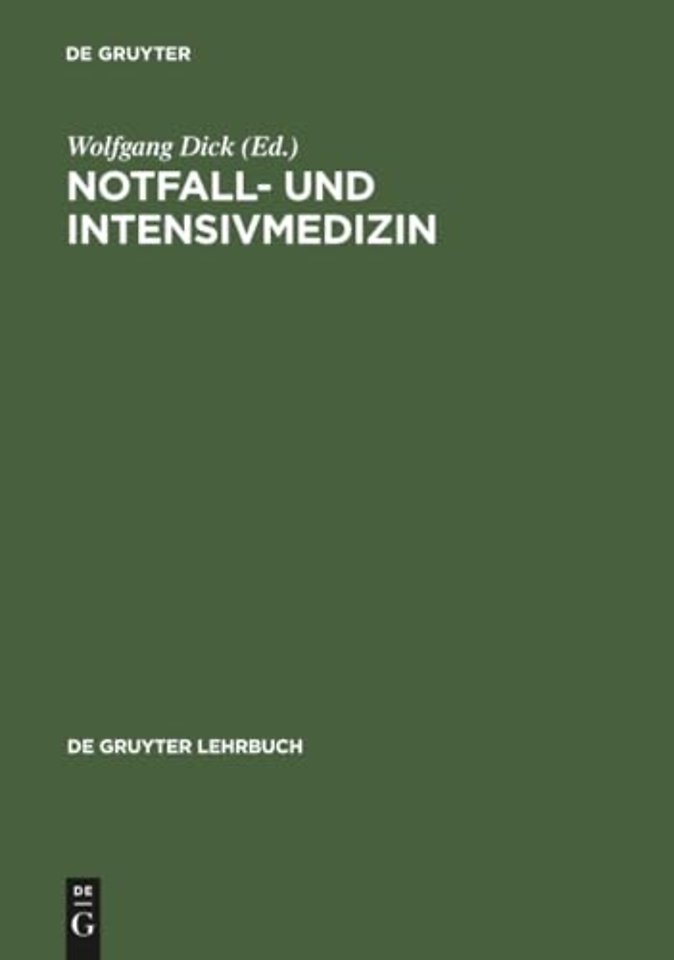 Notfall– und Intensivmedizin