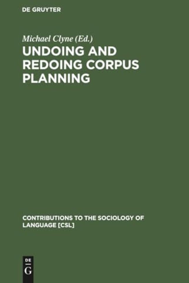 Undoing and Redoing Corpus Planning
