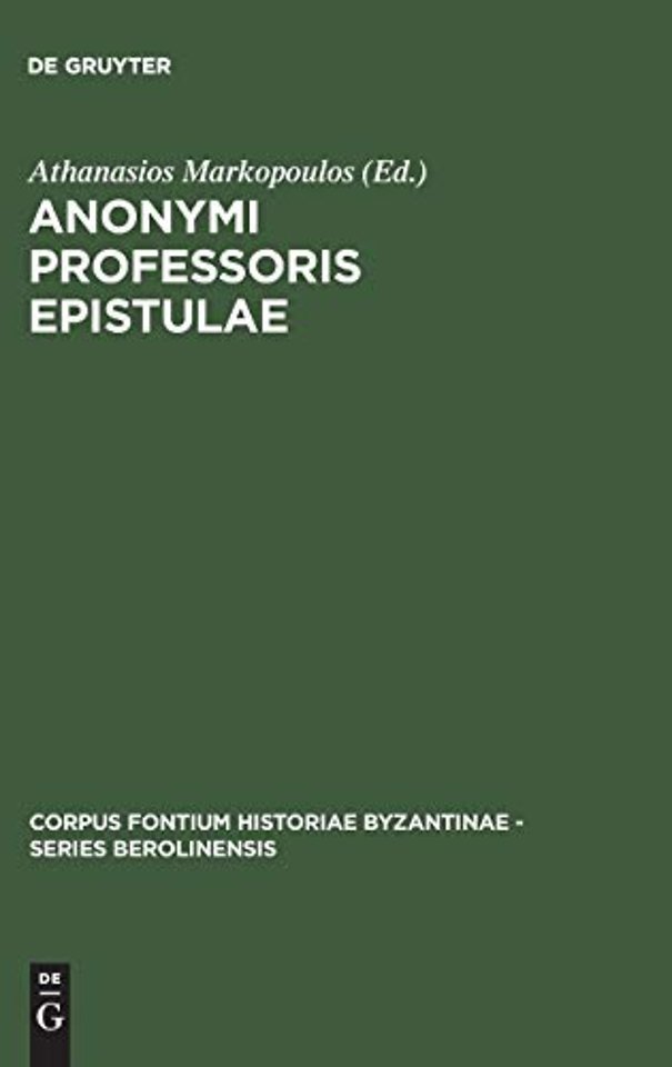 Anonymi Professoris Epistulae
