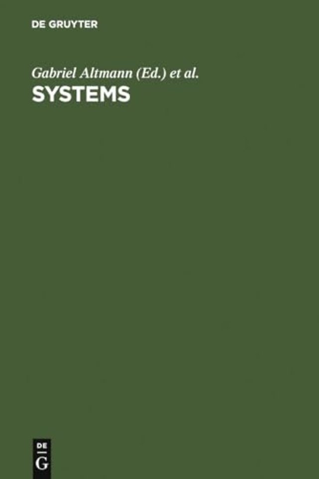 Systems – New Paradigms for the Human Sciences