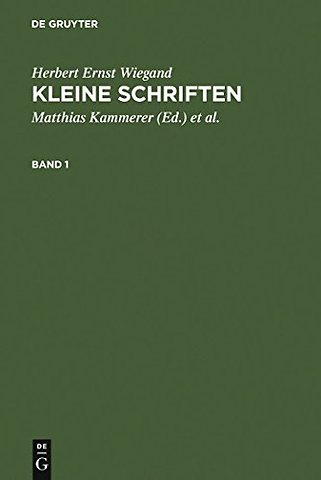 Kleine Schriften – Eine Auswahl aus den Jahren 1970–1999 in zwei Bänden. Bd 1: 1970–1988. Bd 2: 1988–1999