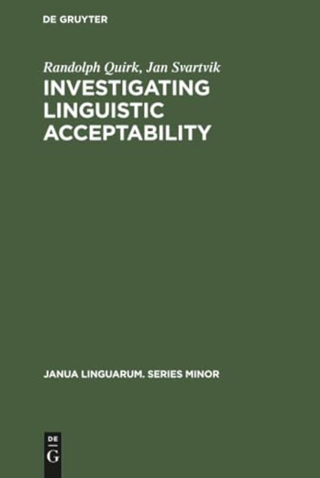 Investigating Linguistic Acceptability