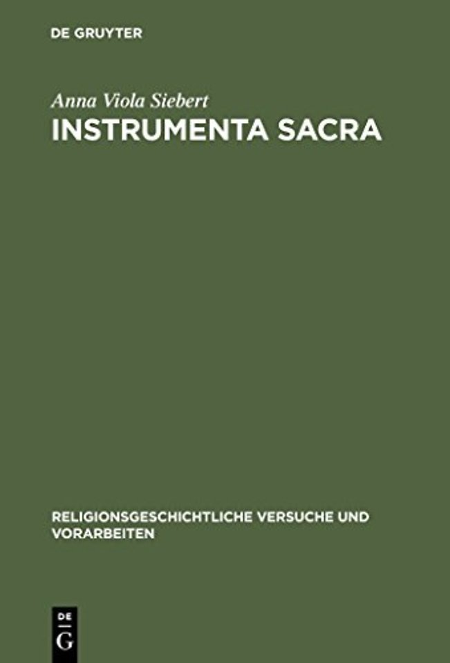 Instrumenta Sacra – Untersuchungen zu römischen Opfer–, Kult– und Priestergeräten