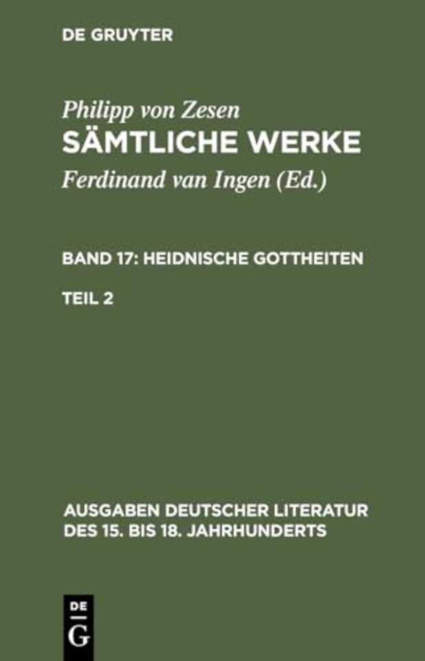 Die Heidnischen Gottheiten. Zweiter Teil