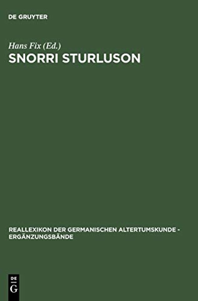 Snorri Sturluson – Beiträge zu Werk und Rezeption