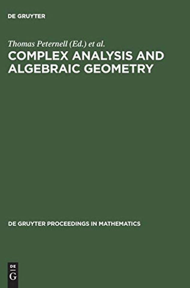 Complex Analysis and Algebraic Geometry – A Volume in Memory of Michael Schneider