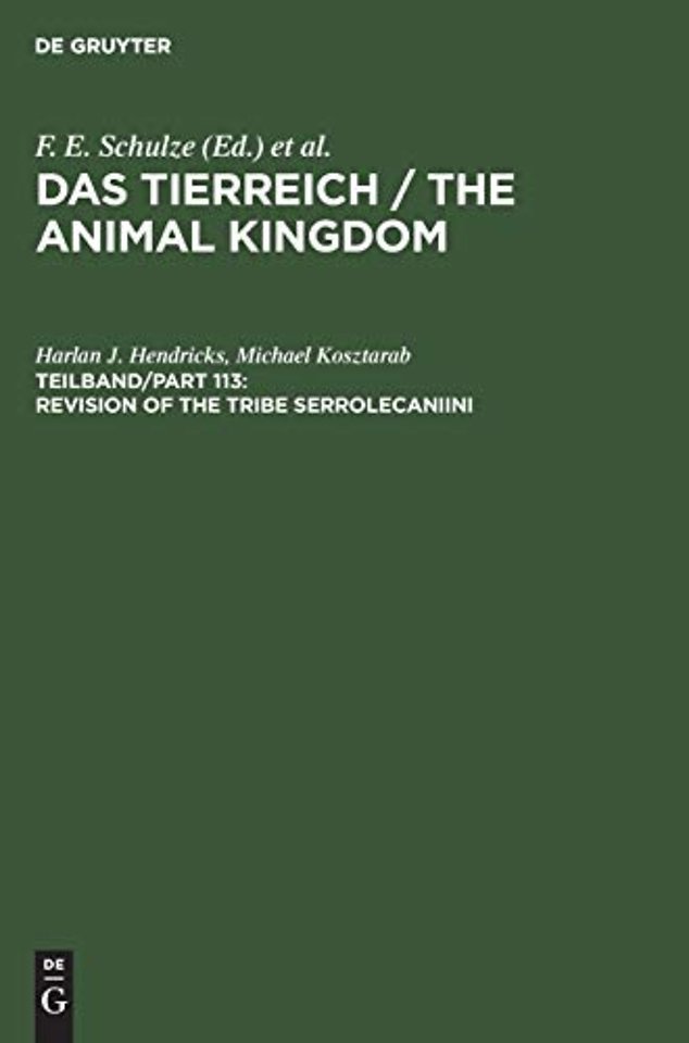 Revision of the Tribe Serrolecaniini – (Homoptera Pseudococcidae)