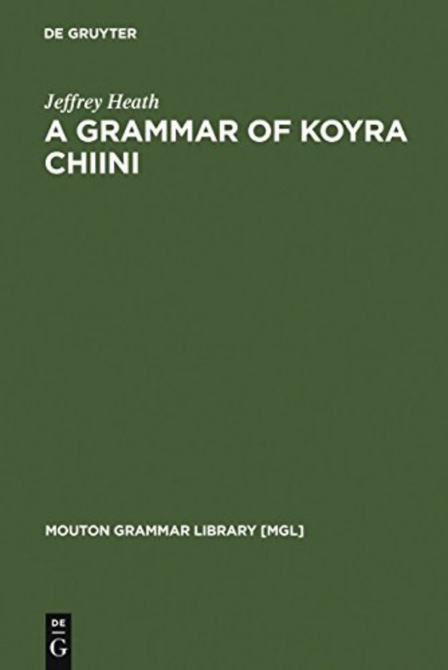 A Grammar of Koyra Chiini – The Songhay of Timbuktu