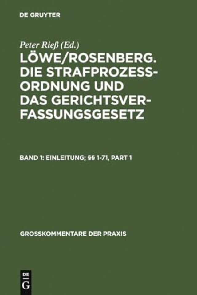 Einleitung; §§ 1–71