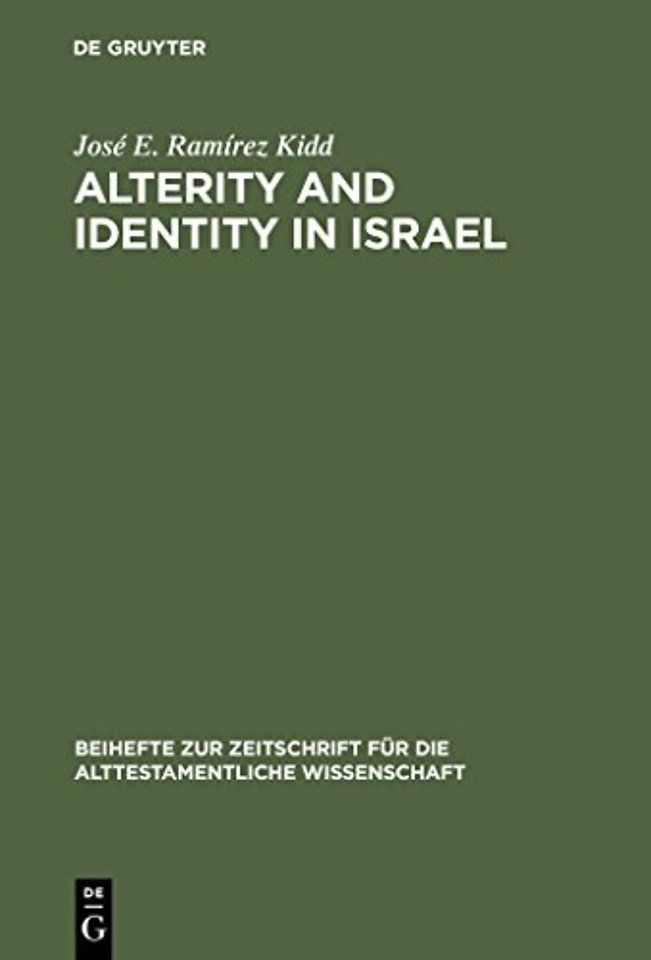 Alterity and Identity in Israel – The "ger" in the Old Testament
