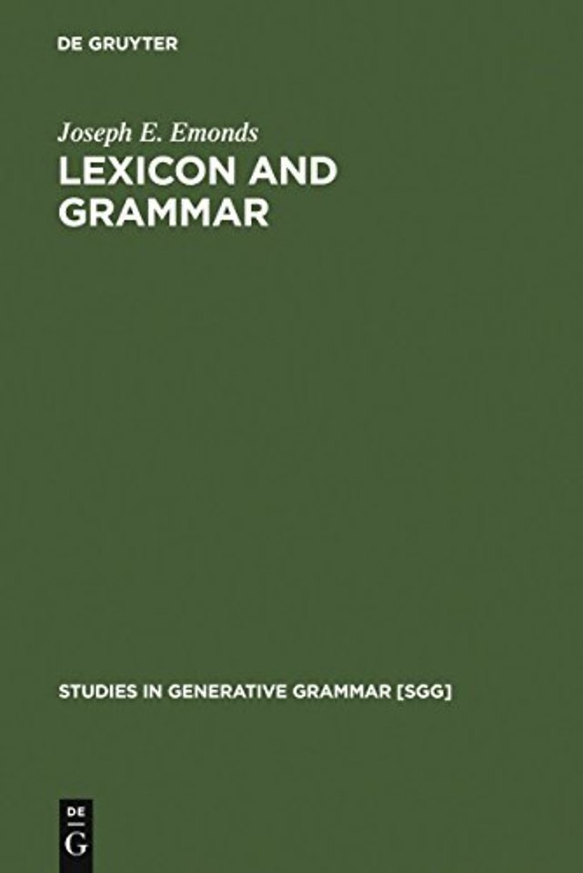 Lexicon and Grammar – The English Syntacticon