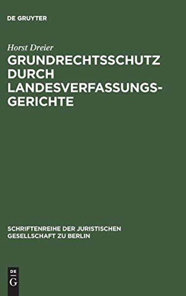 Grundrechtsschutz durch Landesverfassungsgerichte
